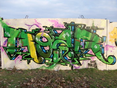 Graffiti Wall in Bad Grund - Photo by HarzPiraten - Heis, Rozer, Ezor (2013)