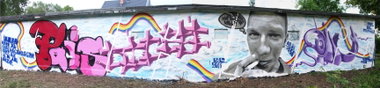 Graffiti Wall in Thale - Photo by HarzPiraten (2013)