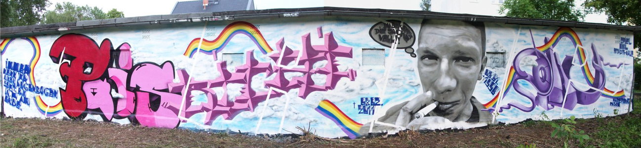 Graffiti Wall in Thale - Photo by HarzPiraten (2013)