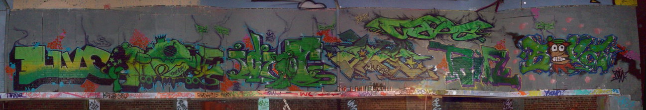 Graffiti Wall in Magdeburg - Photo by HarzPiraten - Aerosol, Arena, Live (2012)