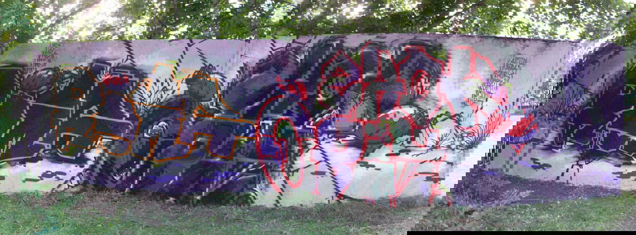 Graffiti Wall in Quedlinburg - Photo by HarzPiraten - Roma, Toifl, Obäy (2012)