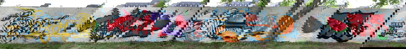 Graffiti Wall in Quedlinburg - Photo by HarzPiraten - Ezor, Rozer, Heis (2013)