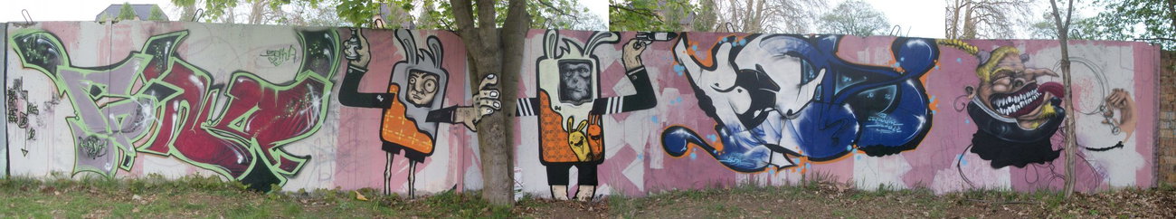 Graffiti Wall - Photo by HarzPiraten - Fond, Heis, Bosh (2010)