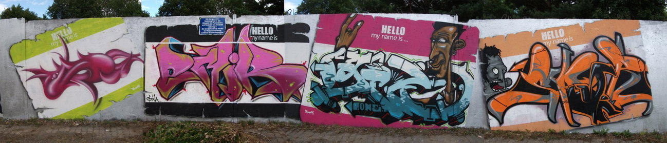 Graffiti Wall - Photo by HarzPiraten - Oran, Emir, Ogie (2010)