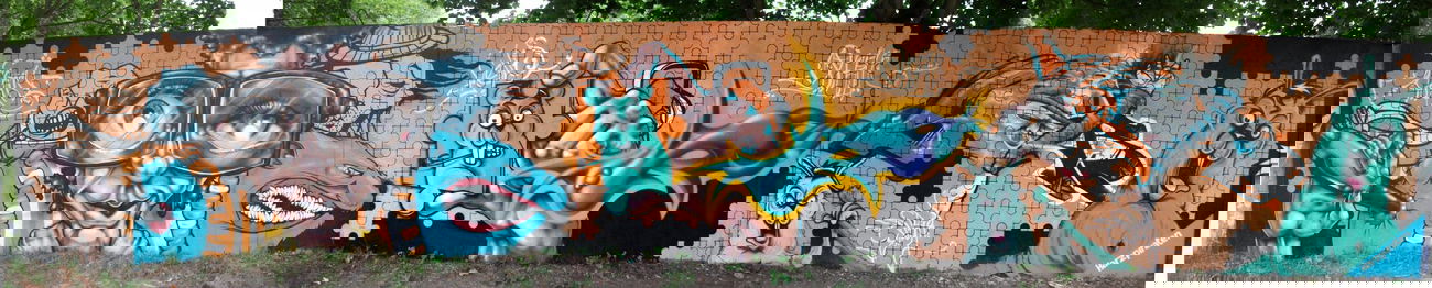 Graffiti Wall in Quedlinburg - Photo by HarzPiraten - Eimu, Oran, Heis (2010)