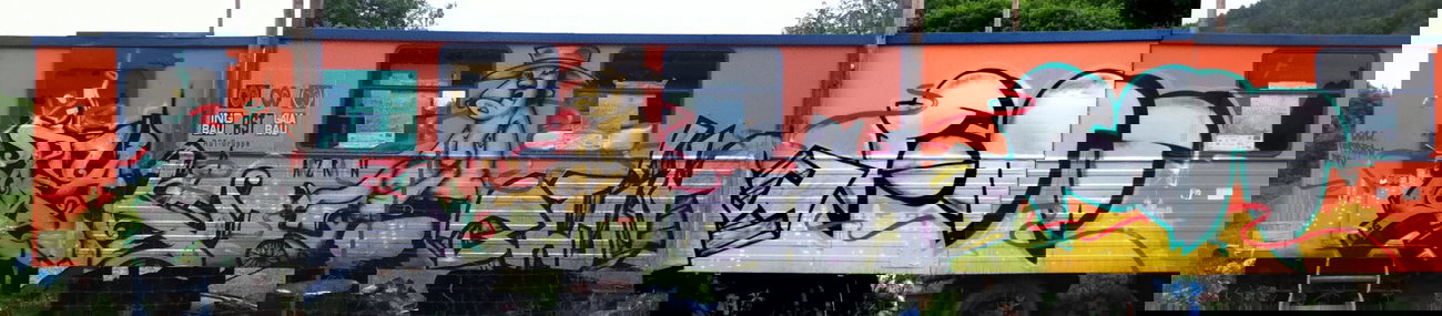 Graffiti Train in Thale - Photo by HarzPiraten - Peak, Heis, Blüm (2011)