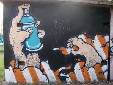 Graffiti Wall in Quedlinburg - Photo by HarzPiraten - Ogee, Heis (2009)