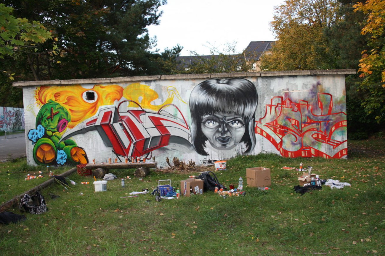 Graffiti Wall - Photo by HarzPiraten - Nikita, Dekor, Eimu (2010)