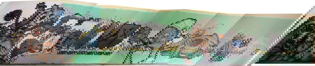 Graffiti Wall in Quedlinburg - Photo by HarzPiraten - Eimu, Hope, Heis (2010)