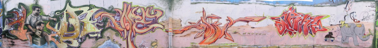 Graffiti Wall in Aschersleben - Photo by HarzPiraten - Acer, Nauntis, Dick (2004)