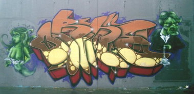 Graffiti Wall in Aschersleben - Photo by HarzPiraten - Dick, Orne (2005)
