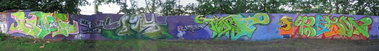 Graffiti Wall in Merseburg (Saale) - Photo by HarzPiraten - Poster, Heis, Astma (2004)
