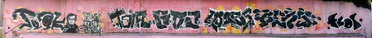 Graffiti Wall in Magdeburg - Photo by HarzPiraten - Tüak, Huse, Heis (2013)