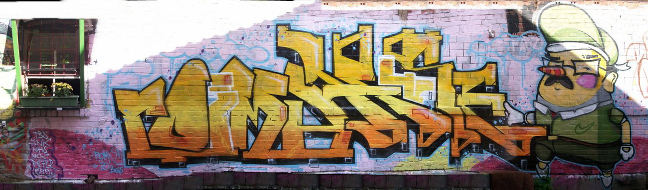 Graffiti Wall in Nordhausen - Photo by HarzPiraten - Roima, Huse, Heis (2012)