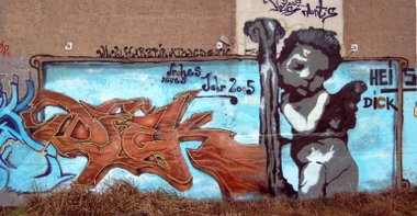 Graffiti Wall in Halberstadt - Photo by HarzPiraten - Dick, Heis (2005)