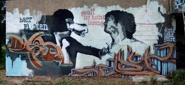 Graffiti Wall in Halberstadt - Photo by HarzPiraten - Dixta, Heis, Geist (2005)