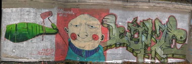 Graffiti Wall in Halberstadt - Photo by HarzPiraten - Remus, Dekor, Heis (2004)
