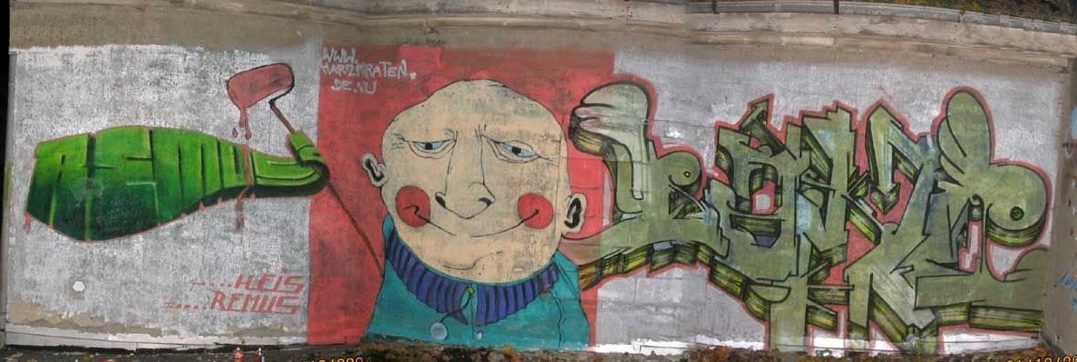 Graffiti Wall in Halberstadt - Photo by HarzPiraten - Remus, Dekor, Heis (2004)