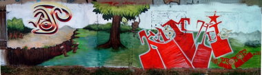 Graffiti Wall in Halberstadt - Photo by HarzPiraten - Rost, Dekor, Kasm (2005)