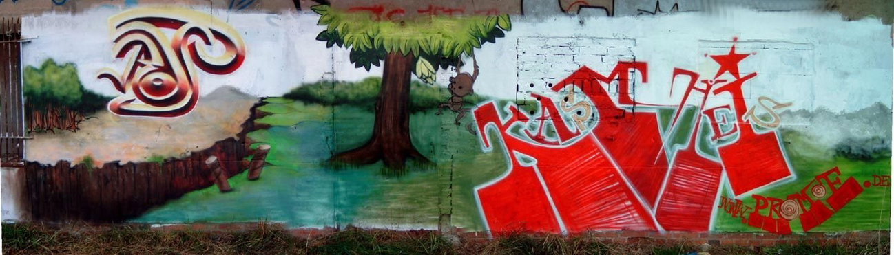 Graffiti Wall in Halberstadt - Photo by HarzPiraten - Rost, Dekor, Kasm (2005)