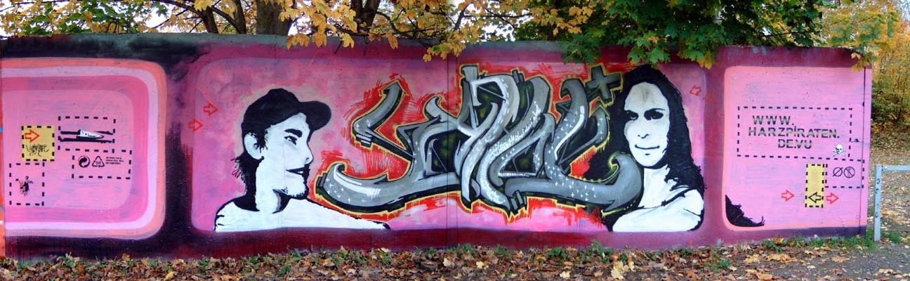 Graffiti Wall in Quedlinburg - Photo by HarzPiraten - Heis, Ahoi (2006)