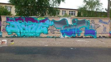 Graffiti Wall in Erfurt - Photo by HarzPiraten - Huse, Toifl (2013)