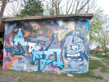 Graffiti Wall - Photo by HarzPiraten - Roz´r, Rozer, LPA (2014)