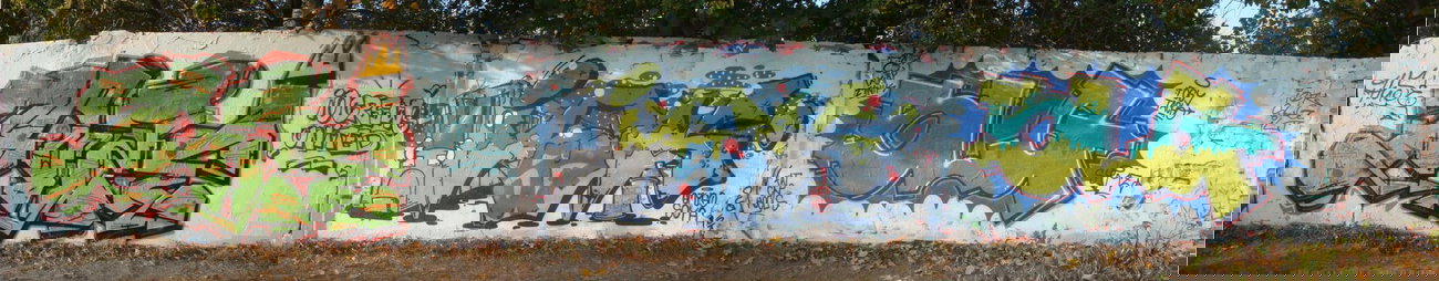 Graffiti Wall - Photo by HarzPiraten - Huse, Iok, Slg (2014)