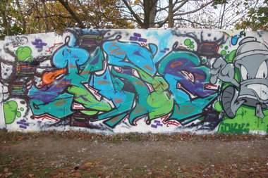 Graffiti Wall - Photo by HarzPiraten - huse, iok, harzpiraten (2014)