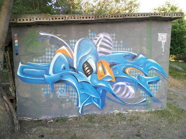 Graffiti Wall - Photo by HarzPiraten - Eroz, Harzpiraten, EMF (2015)