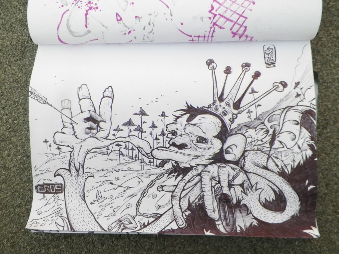 Graffiti Sketch in Quedlinburg - Photo by HarzPiraten - Heis, Harzpiraten (2014)