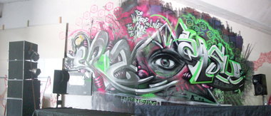 Graffiti Wall - Photo by HarzPiraten - Eroz, Heis, Easy (2015)
