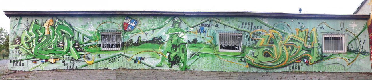 Graffiti Wall - Photo by HarzPiraten - Eros, Heis, Easy (2015)
