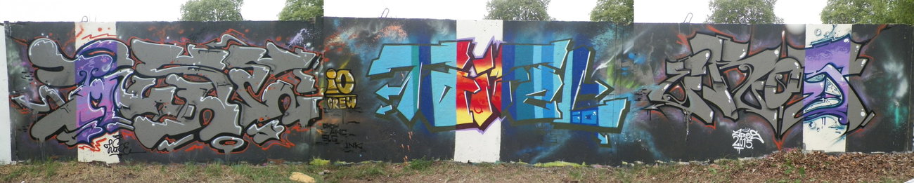Graffiti Wall - Photo by HarzPiraten - Huse, Toifel, Eroz (2015)