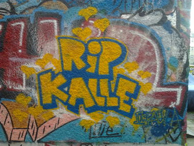 Graffiti Wall in Berlin - Photo by Hauswart1120 - RIP, RIP, Kalle (2016)