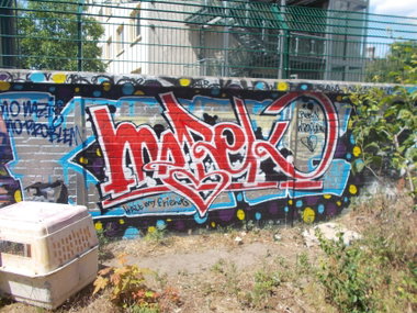 Graffiti Wall in Berlin - Photo by Hauswart1120 - MAREK (2015)