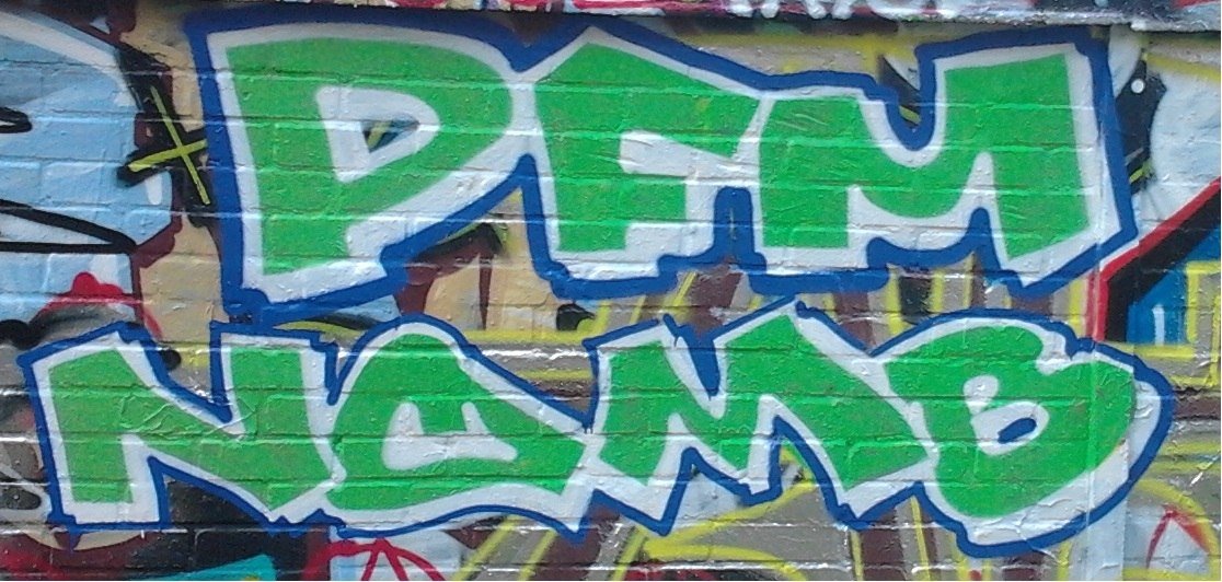 Graffiti Wall - Photo by Hauswart1120 - PFM, NOMB, NEDEK (2015)