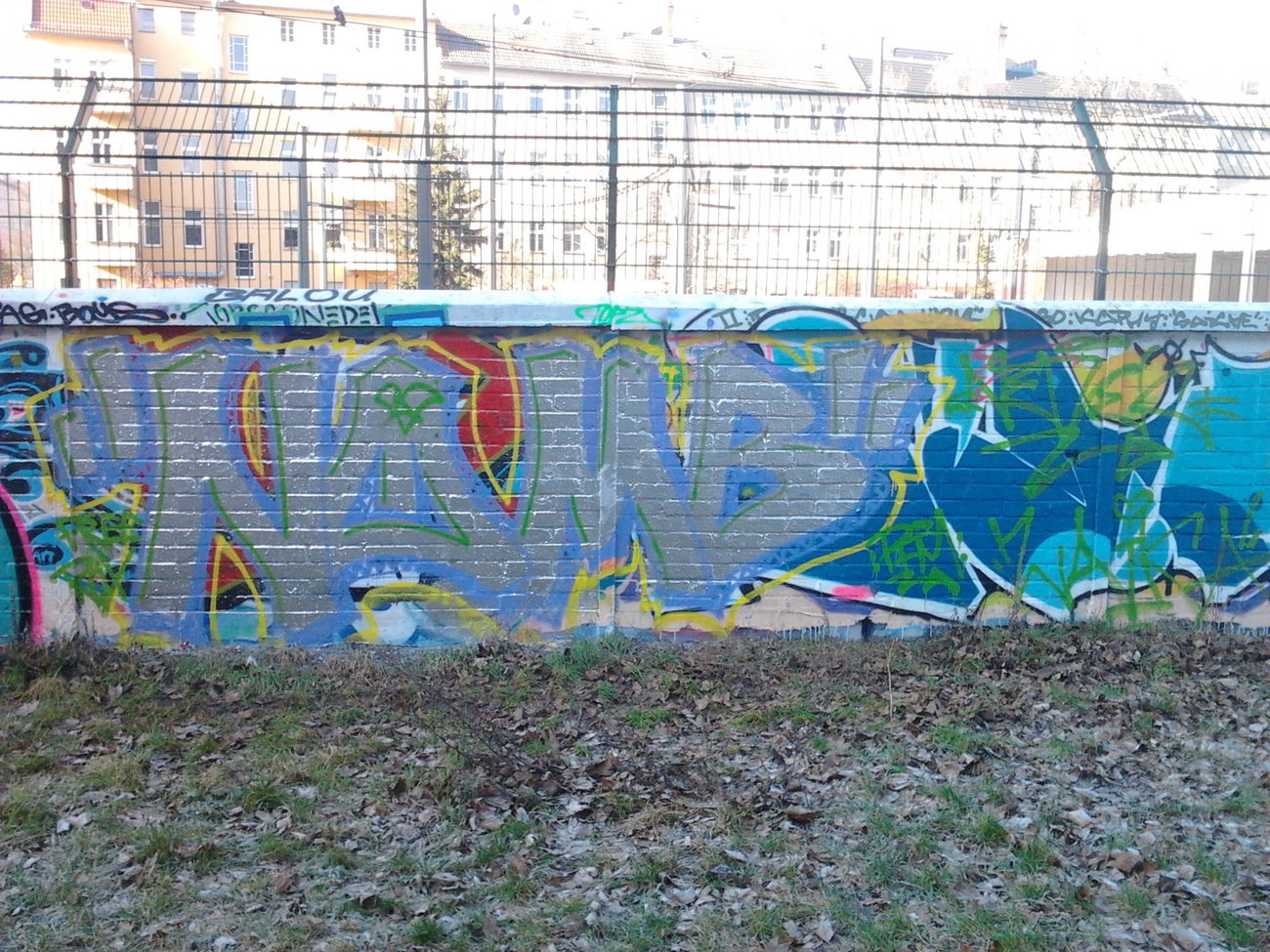 Graffiti Wall in Berlin - Photo by Hauswart1120 - NOMB, PFM, NEDEK (2016)