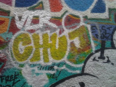Graffiti Bombing - Photo by Hauswart1120 - CHUJ (2015)