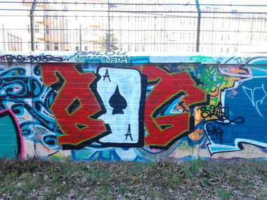 Graffiti Wall in Berlin - Photo by Hauswart1120 - BAG (2016)