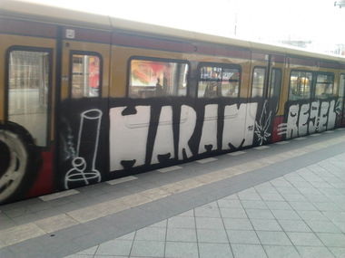 Graffiti Train - Photo by Hauswart1120 - HARAM, REGEL (2015)