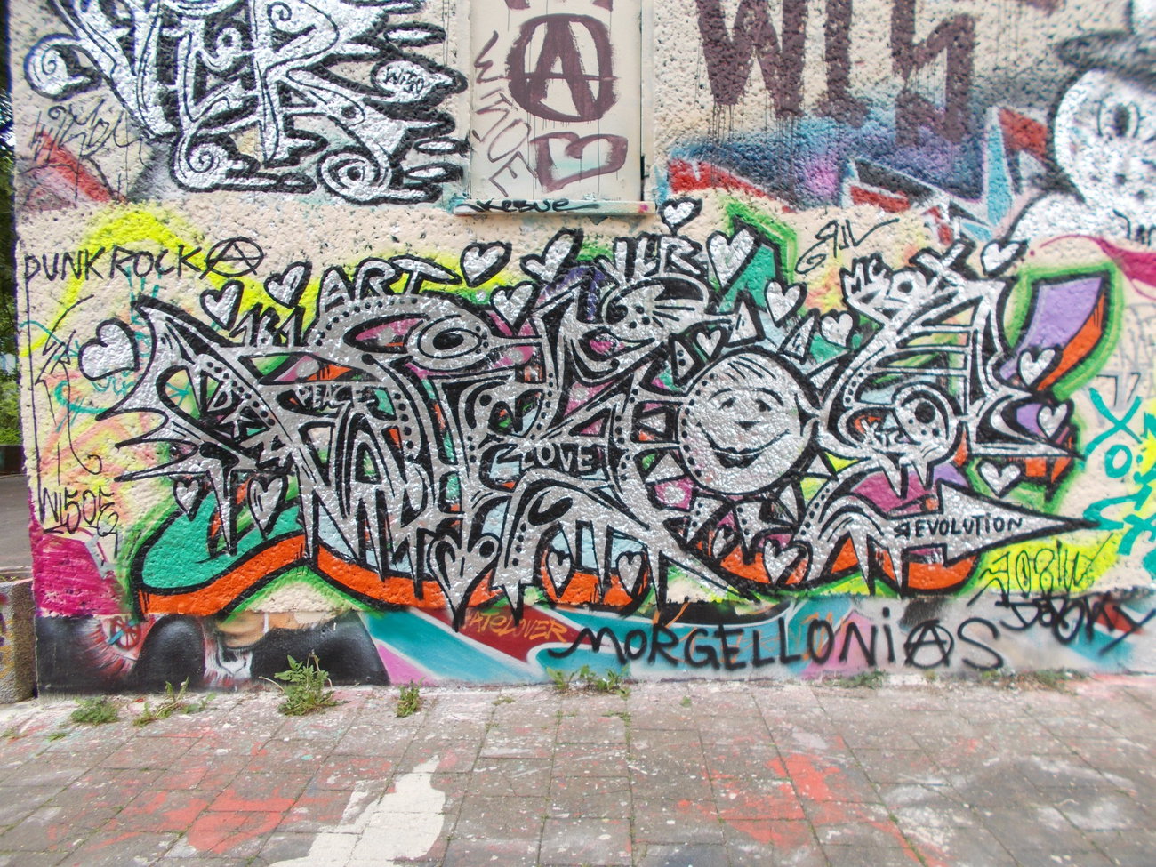 Graffiti Wall in Berlin - Photo by Hauswart1120 - WISOE, WISO, VLR (2015)
