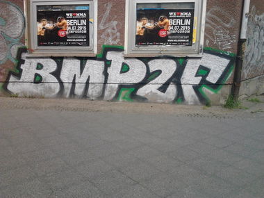 Graffiti Bombing in Berlin - Photo by Hauswart1120 - BMP, 2F (2015)