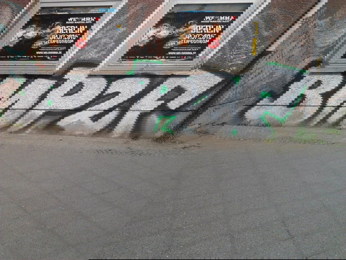 Graffiti Bombing in Berlin - Photo by Hauswart1120 - BMP, 2F (2015)