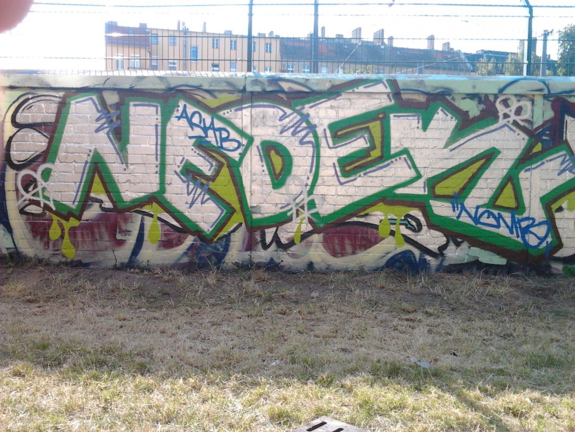 Graffiti Wall in Berlin - Photo by Hauswart1120 - NEDEK (2014)