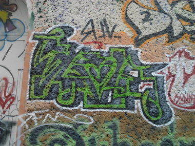 Graffiti Wall in Berlin - Photo by Hauswart1120 - WISOE, VLR (2015)