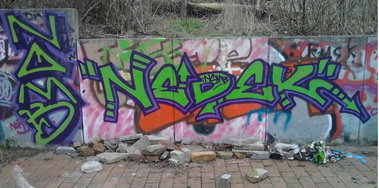 Graffiti Wall - Photo by Hauswart1120 - NEDEK, NOMB (2015)