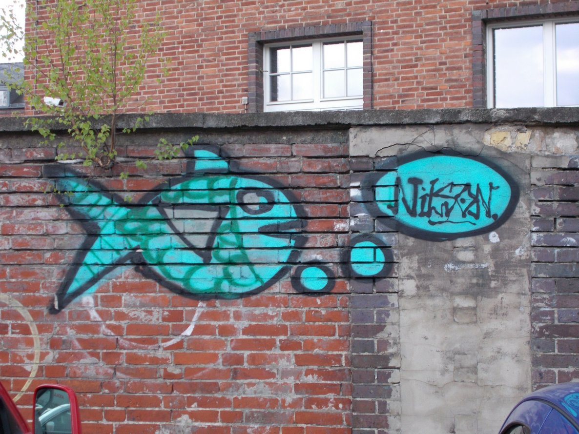 Graffiti Bombing in Berlin - Photo by Hauswart1120 - NILSON (2015)