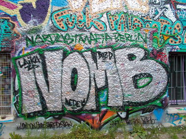 Graffiti Wall in Berlin - Photo by Hauswart1120 - NOMB, LAIKA, NEDEK (2015)