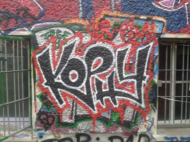 Graffiti Wall in Berlin - Photo by Hauswart1120 - KOPHY, KOFIE, VLR (2016)